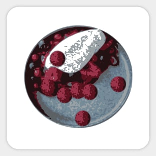 Delicious dessert. Sweets. Delicious food. Appetizing lunch. Food delivery Sticker